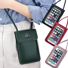 Women CrossBody Bag with Touchscreen Cell Phone Purse RFID Blocking Card Holder