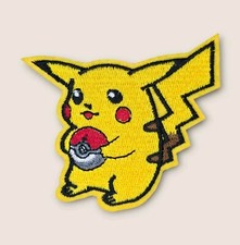 POKEMON GO TV SERIES VIDEO GAME CUTE POKE BALL PIKACHU IRON ON PATCH