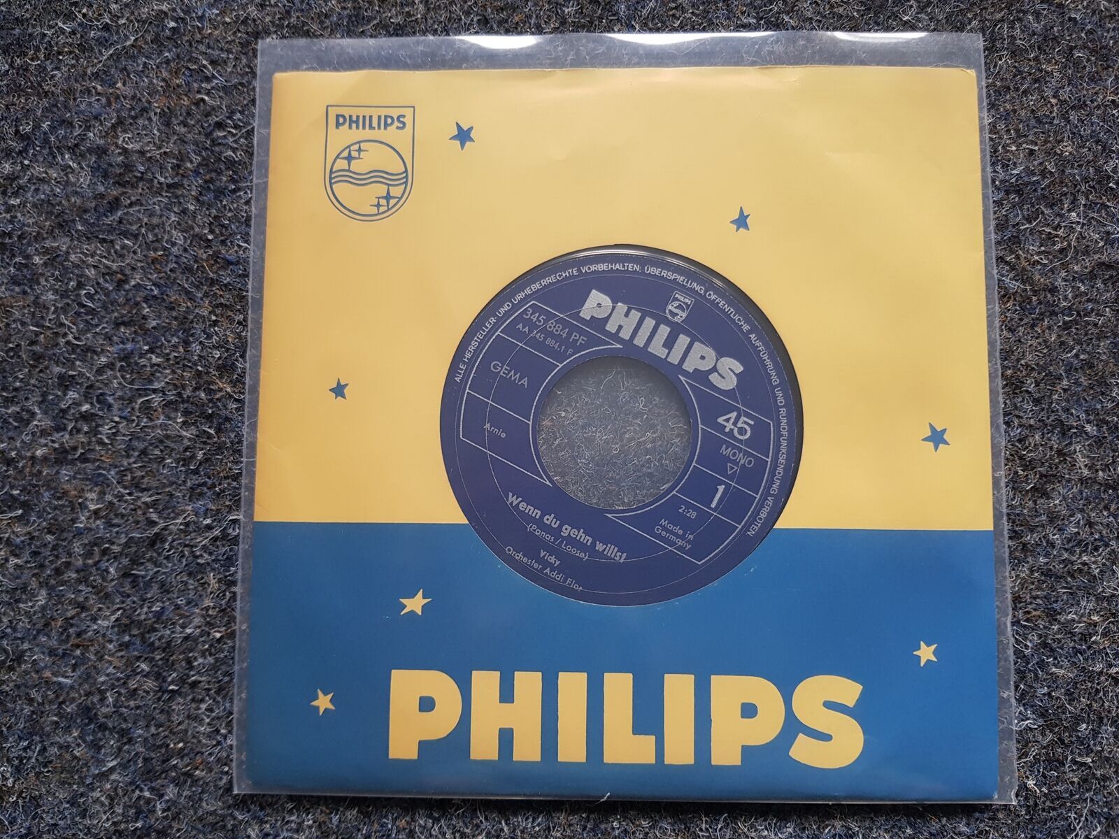 7"" Single Vinyl Vicky Leandros - Wenn du gehn willst/ Wo find ich Liebe