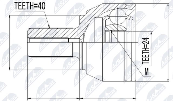 NPZ-FR-021 NTY Gelenksatz, Antriebswelle FüR Ford-image