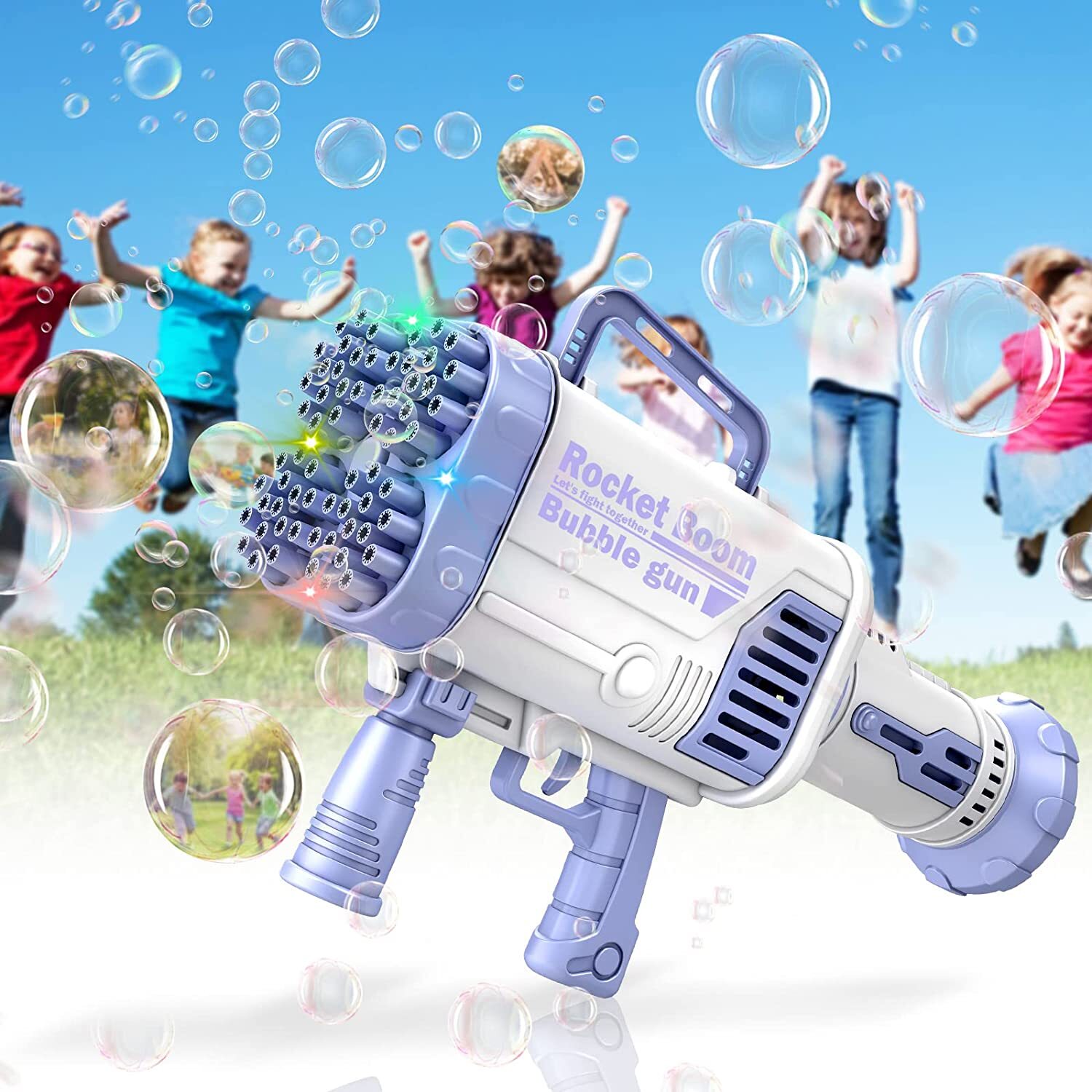 Seifenblasenpistole Seifenblasenmaschine Kinder Bubble Machine Bazooka