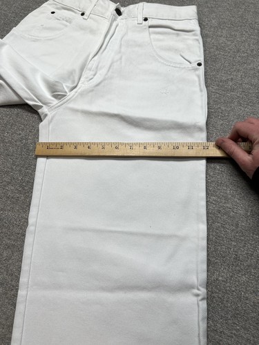 Vintage Solo Semore White Jeans Baggy Straight Leg Skater 28x29 USA Made - Picture 8 of 14