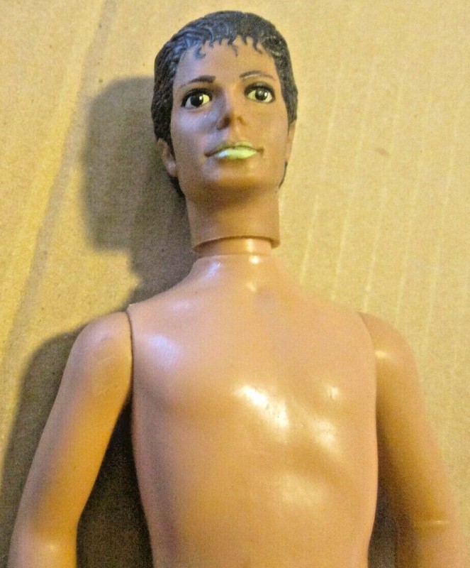 Vintage MICHAEL JACKSON Doll nude, jointed knees 1984 LJN MJJ Prod