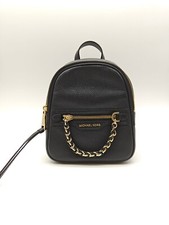 MICHAEL KORS Eliott borsa a tracolla convertibile in pelle ciottolata mini pack nera