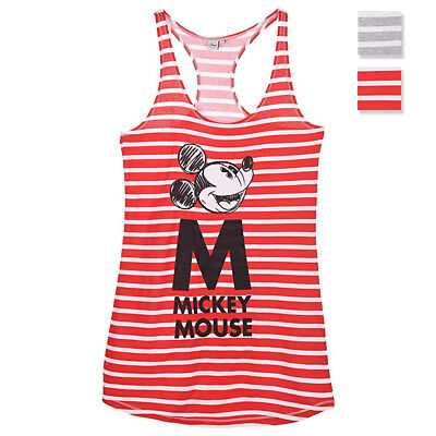 Disney Mickey Mouse Damen Nachthemd Langarmshirt Baumwolle 2897