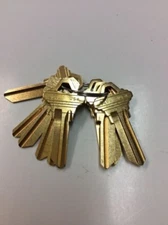 Key Blanks for Locksmith / 10 Schlage SC1  / Brass / Made in USA by Ilco