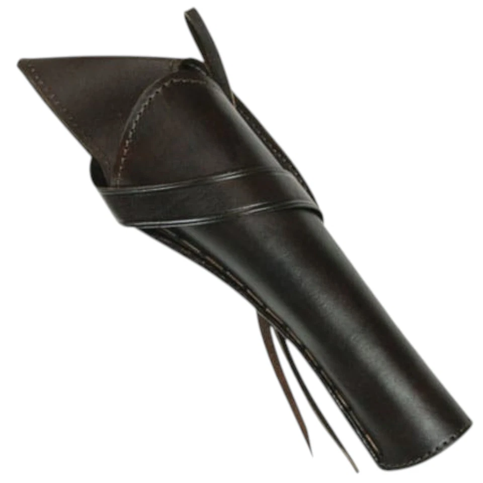 Western Holster Draw Plain Black Leather Free Shipping - Image 4 of 4