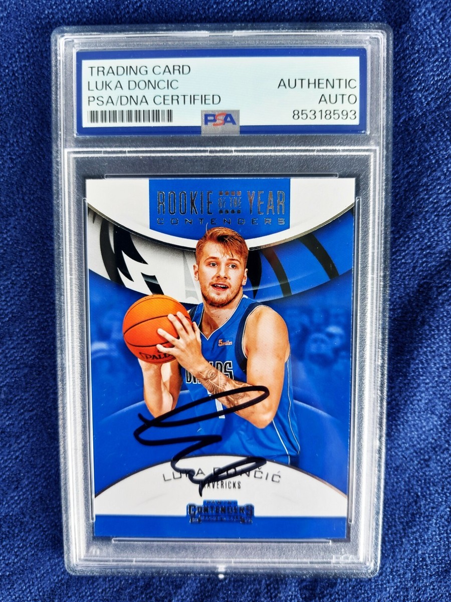 LUKA DONCIC SIGNED 2018 Panini Contenders Rookie of the Year AUTO