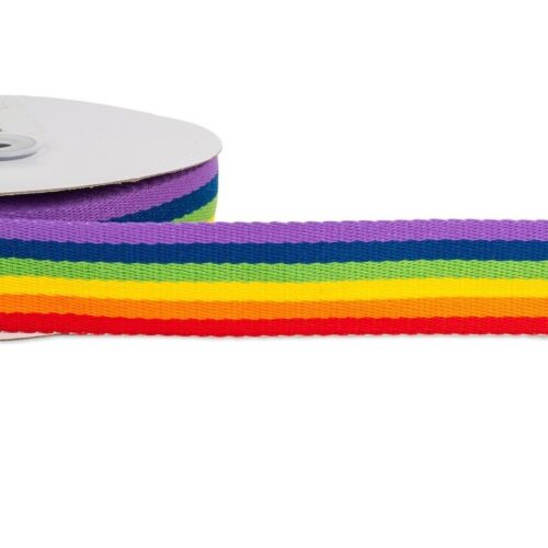 38 mm gestreiftes Gurtband mehrfarbig Tasche Herstellung Riemen Griffe Polyester 1m - 10m - Bild 24 von 30