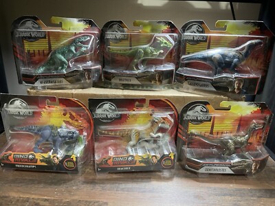 NEW LOT OF 6 MATTEL Jurassic World Dinosaur Toys