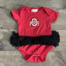 Two Feet Ahead Ohio State University 18m Tutu Bodysuit READ