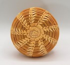 Tohono O'odham Basket Papago Vaselike Covered Natural Open Weave Unsigned DS11 — photo 7