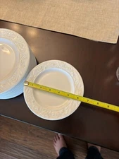 Lenox Damasse Bread & Butter Plate 6 3/8" White Linen Collection