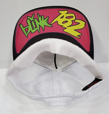 5Panel 80s 90s Flashbacks Colors  B182 Black Trucker White Mesh Adjustable 
