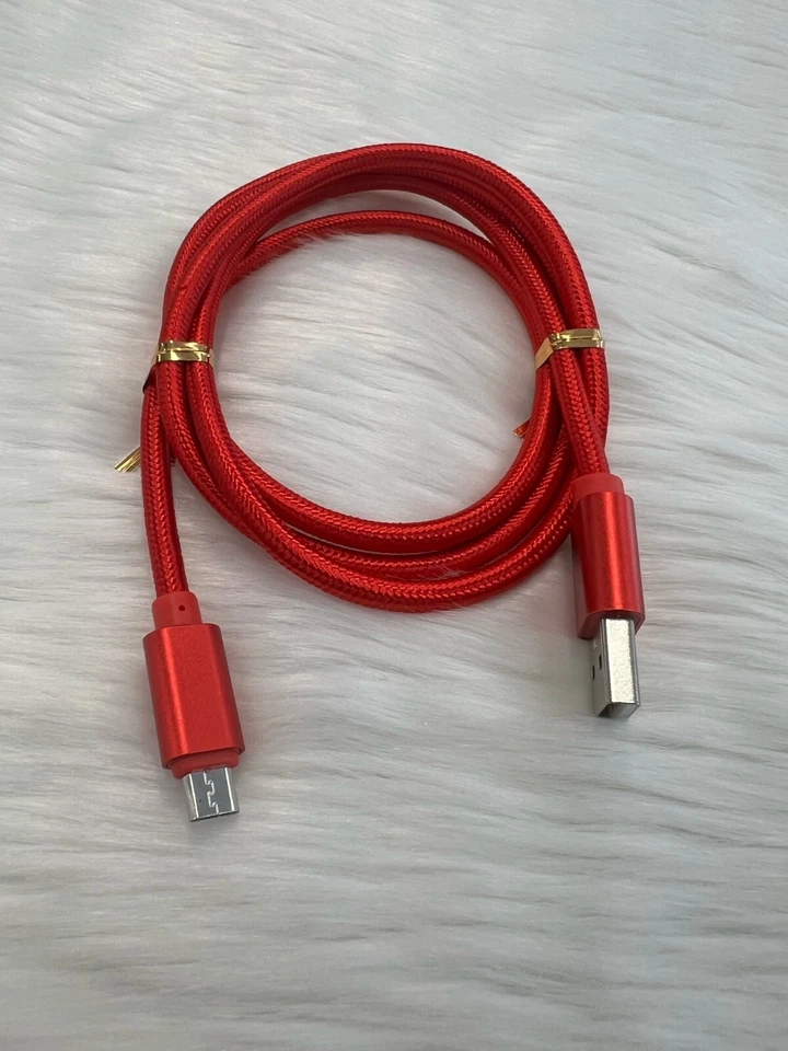 3 Pack Micro USB Fast Charger Data Sync Fabric Cable Cord For Samsung Android LG - Image 2 of 4