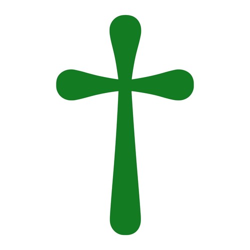 Cross Symbol Sticker - Buy 1 Get 1 Free - Rounded Cross Decal - BOGO - Picture 10 of 12