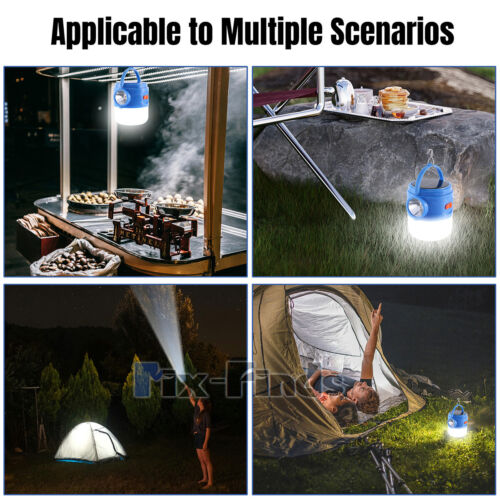 Luces de Camping Solares USB Recargable Lámpara Emergencia Linterna LED Camping - Imagen 9 de 16