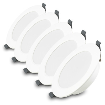 5x Led Einbauspot Einbaustrahler Deckenlampe Aufbaupanel IP54 5W 12W 24W Pires