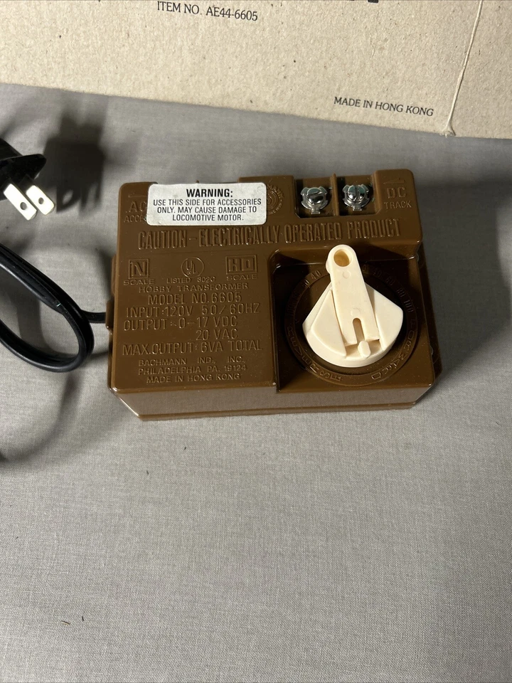 Controlador Eléctrico Bachmann Vintage Modelo #6605 AC & DC 120V Repuesto ¡Con Caja! Foto 2 de 4