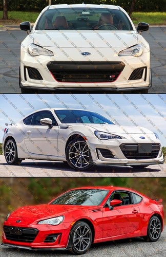 For 2017-2020 Subaru BRZ Winglet Style Matte Black Front Bumper Lip Spoiler Kit - 第 5/5 張圖片