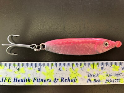 cyclops fishing lure Mepps Bantam Cyclops 1/8 oz Single Hook Spoon Hot Orange Inline Spinner Lure