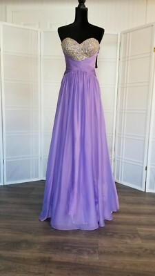 Prom dress color wisteria size 4 beaded bodice designer La femme | eBay Prom dress color wisteria size 4 beaded bodice designer La femme | eBay