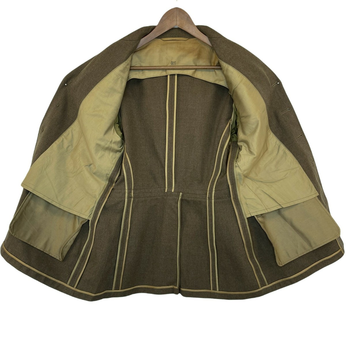 Vintage Army Jacket Mens 40 US Green Wool General Staff Vintage Army Jacket Mens 40 US Green Wool General Staff