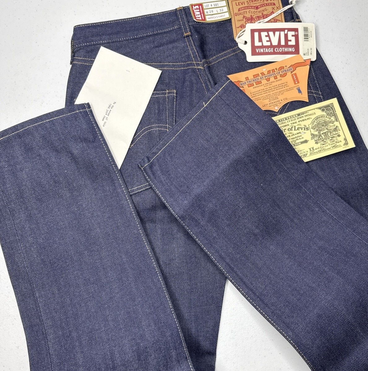 パンツ LEVI'S VINTAGE CLOTHING 501XX 1966 W28 🔥New Levi's Vintage Clothing 1966 501 Mens Jeans, W 28, L
