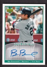 Ben Broussard 2006 Upper Deck INKcredible Autograph Card