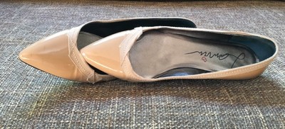 lanvin patent leather ballet flats