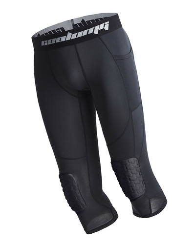 COOLOMG Basketball Leggings with Knee 