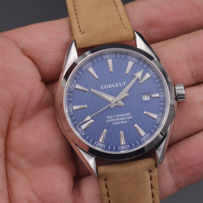 Corgeut Saphirglas 41mm Automatische Herren Armbanduhren Datumsanzeige