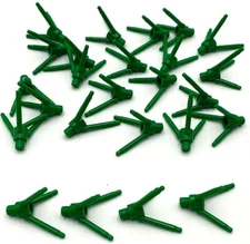 Lego 25 New Green Plant Flower Stems w/ Bar Holders Bars and 3 Stems Parts