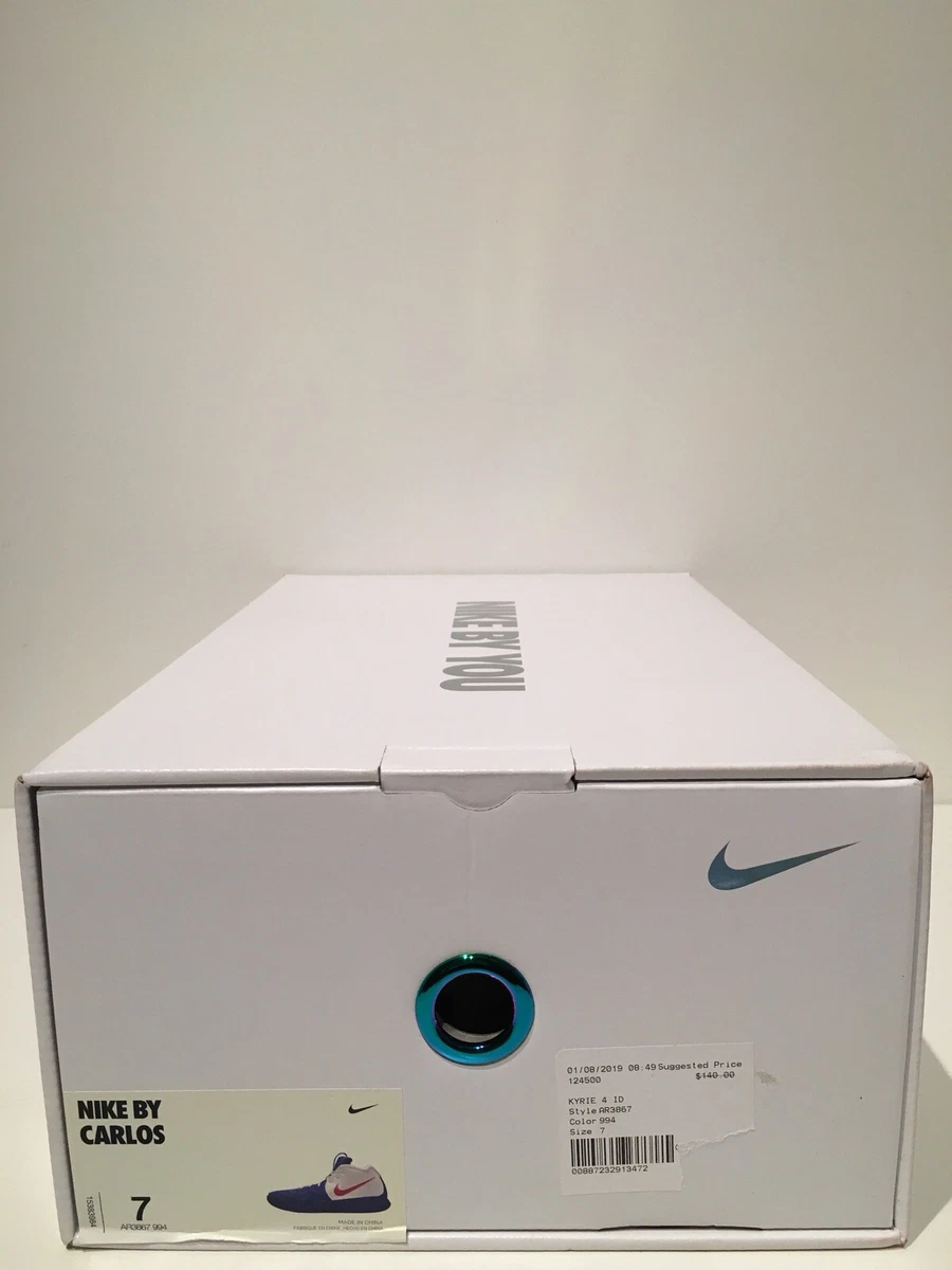 New Nike Kyrie 4 Nike ID Knicks Blue White Orange Size 7 eBay