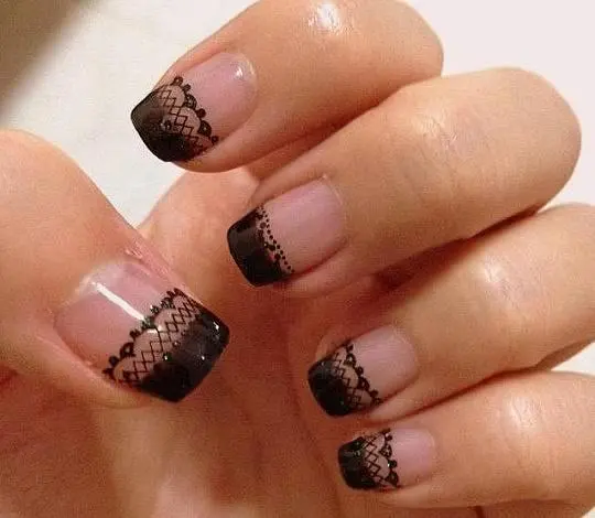 Lace Style Nails - May contain traces of polish