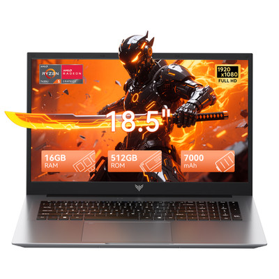 ACEMAGIC 18,5'' Gaming Laptop Windows 11Pro AMD Ryzen 5 7430U 16GB DDR4 512GB SSD