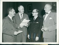 1947 Photo Deems Taylor Composer Gene Buck Ascap Pres Testify On Copyrights 7x9