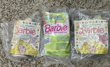 VINTAGE Mattel BARBIE Happy Meal Toys Lot Of 3 1990  s McDonalds Sealed