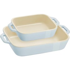 Staub Set of 2 Rectangular Dishes 14x11cm/20x...