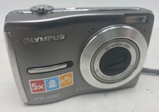 Olympus FE-310 Digital Camera 8.0MP 5x Optical Zoom Silver Compact Tested EUC