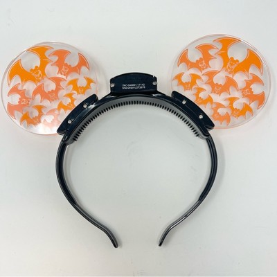 Disney World Parks Halloween Mickey Mouse Ears Orange Bats  display picture 3