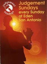 RAVE FLYER IBIZA EDEN JUDGE JULES 