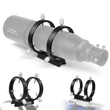 Astromania Adjustable Guiding Scope Ring Set with Plate Inside Diameter -90MM