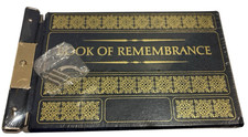 Vintage LDS Book of Remembrance Family Genealogy Album Dark Blue & Gold