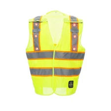 RefrigiWear HiVis Safety Vest with LED Lights - High-Visibility Reflective