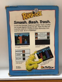 Rampage Atari 7800 Complete in Box CIB Manual & Inserts Activision 1989