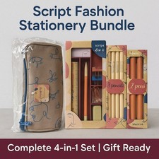 Schrift Minimalistisches Briefpapier Set | Schule | Büro: Organisieren mit Stil & Anmut!