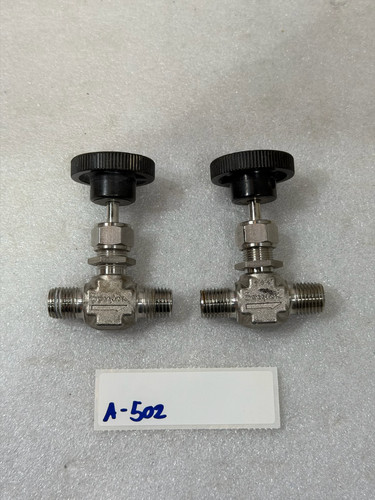 2 Pcs Swagelok SS-1RM4 Stainless Steel Integral Bonnet Needle Valve