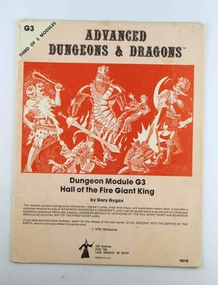 Hall of the Fire Giant King (Advanced Dungeons & Dragons Module G3) Gygax, Gary