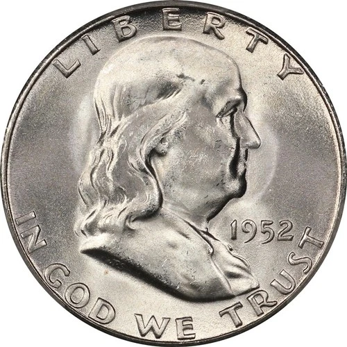 1952-S PCGS MS64 Near Gem BU Franklin Half Dollar #1 - Lustrous, Close to FBL!